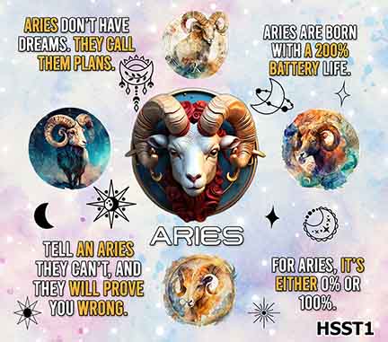 Doubled-Walled Horoscope Tumbler view 3