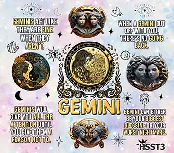 Doubled-Walled Horoscope Tumbler view 5
