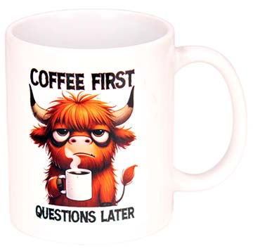 Ceramic Mug with Coffee First