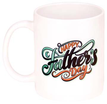 Ceramic Mug with Happy Father's Day view 3