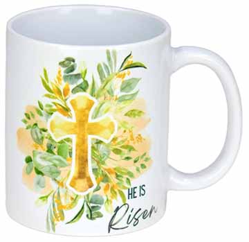 Ceramic Mug with He Is Risen