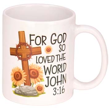 Ceramic Mug with Bible Verse John 3:16